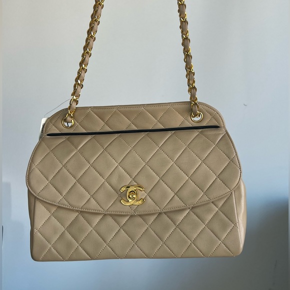 Chanel Vintage single flap with removable wallet 24K gold hardware - Picture 1 of 13